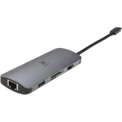 A-solar Xtorm XC005 USB-C Hub 5in1 Ethernet, 4K HDMI, SD and MicroSD Card, USB-C, USB-A - мултифункционален хъб за свързване на допълнителна периферия за MacBook и устройства с USB-C (т