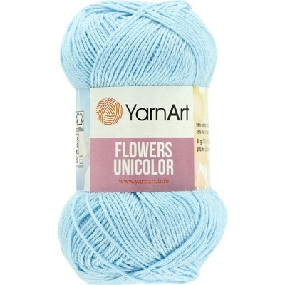 YarnArt Flowers Unicolor svetlo baby modrá 755