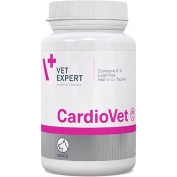 VetExpert CardioVet - хранителна добавка за кучета със сърдечна слабост, породена от дилативна кардиомиопатия и недостатъчност на клапите, 90 таблетки, Vet Expert - Полша