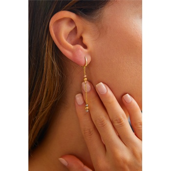 Image 1 of Tonny Black Сребърни обици със златисто покритие - Златисти #398726 (398726_Златист)