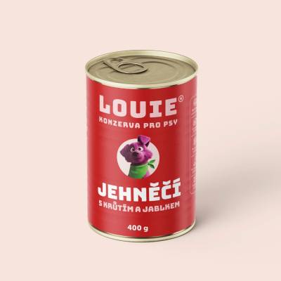 Louie Dog jahňacie s jablkami 400 g