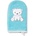 Babyono Тривка с апликация бамбук Babyono, синя (5901435408582)
