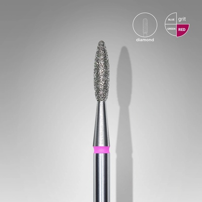 Staleks fréza FA10R021/8 diamantová slza 8 mm