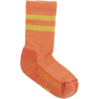 ICEBREAKER Kids Hike Light Crew, Ember/Lux