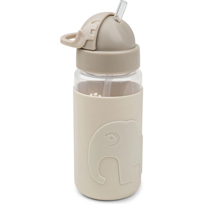 Done by Deer Бутилка Easy Grip Elphee със сламка 350 мл пясъчен цвят (1039449)