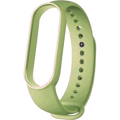 BStrap Silicone remienok na Xiaomi Mi Band 5/6/7, light green SXI011C07