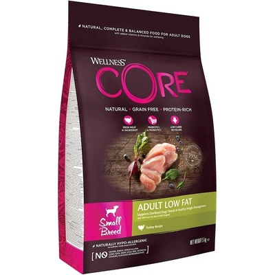 Wellness Core Adult Low Fat Small Breed Turkey 5 kg