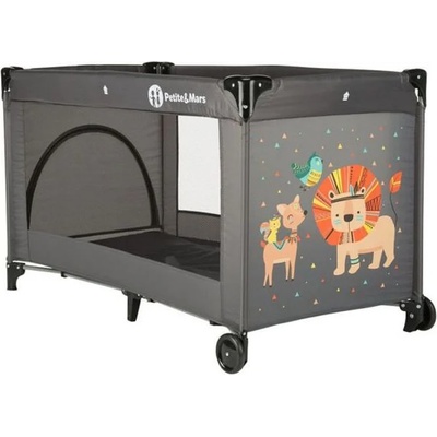 Petite&Mars Сгъваема кошара за път Petite&Mars - Сива (8595640903917)