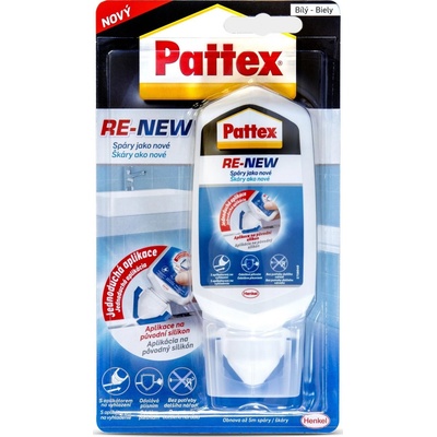 Pattex Re-New obnovovač silikonu na spáry v tubě Bílý 80 ml