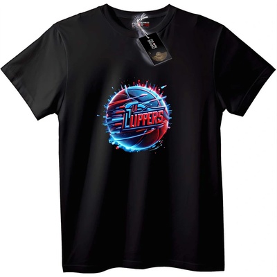 NOONEBRAND Тениска LA Clippers Неон Лого - 2XL, White