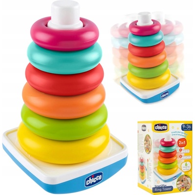 CHICCO Veža stohovacia s krúžkami