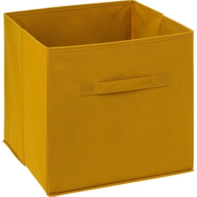 5five Simply Smart Úložný box na oblečení 31 x 31 x 31 cm žlutý