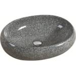 Inter Ceramic Порцеланов умивалник 854 за плот, сив 56х38 см (854 gray)