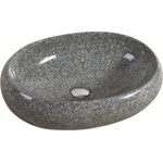 Inter Ceramic Порцеланов умивалник 854 за плот, сив 56х38 см (854 gray)