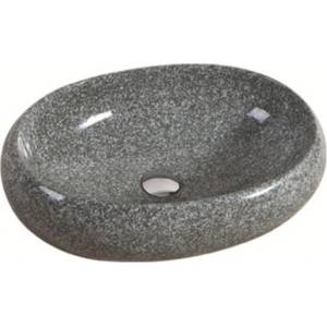 Inter Ceramic Порцеланов умивалник 854 за плот, сив 56х38 см (854 gray)