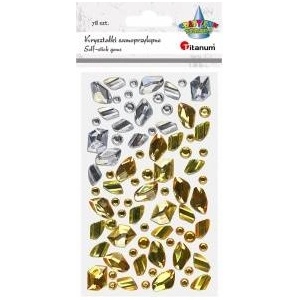 TITANUM Self-adhesive crystals pebbles mix 79pcs
