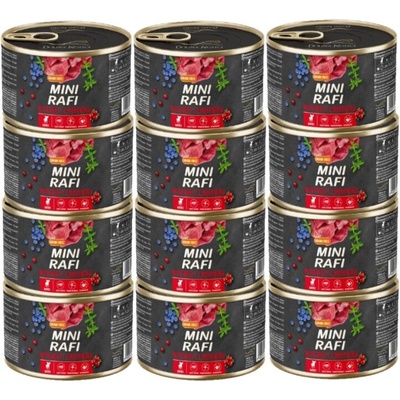 Dolina Noteci Mini Rafi s hovädzím mäsom 12 x 185 g