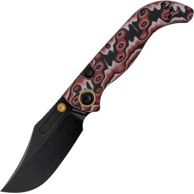 Vosteed Naga S35VN Black Stonewash Ivory Drift Micarta A3905