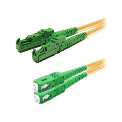 XtendLan FOP-E2SCA-D-2-9 FO patch E2000/APC-SC/APC 2m 9/125 duplex, LS0H, G.652d, 2m