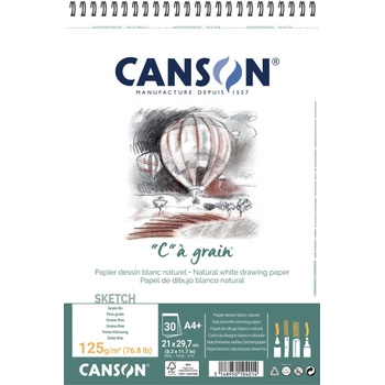Canson Sp Càgrain Скицник 30 A4 125 g White (C400060603)