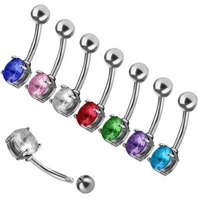 Šperky4U piercing do pupíku kámen WP01262-07-TZ