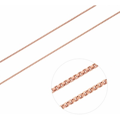 Bealio Stříbrný řetízek venezia lesklý rose 05630