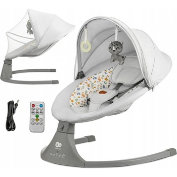 KINDERKRAFT pohupujúce s melódiou 2v1 Lumi, do 9 kg, Premium Light Grey