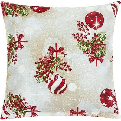 Bellatex 55/123 vankúš Vianoce červená 40x40
