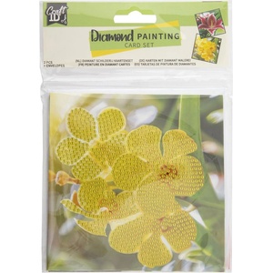 Grafix Карти за рисуване с мъниста Grafix - Цветя, 2 броя, 13 х 13 cm (6605330083) - ozone