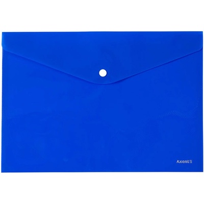 Папка джоб с копче Axent de Luxe А4+ Син (1303078-06-1412-22)
