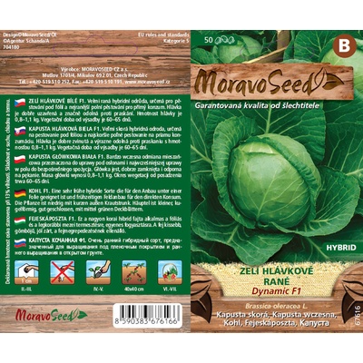 MORAVOSEED Zelí hlávkové rané DYNAMIC F1