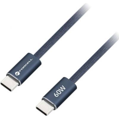 Forcell ACYH23 USB-C / USB-C 60W PD QC4.0 AVS 1,2m modrý
