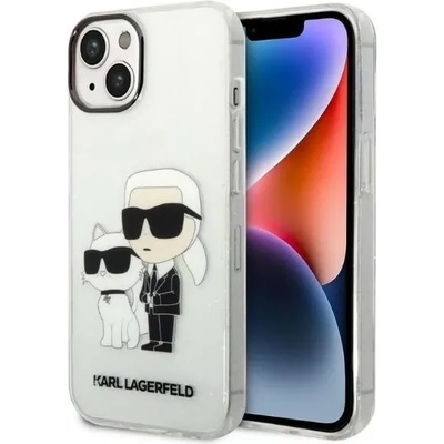 KARL LAGERFELD iPhone 14 Plus 6, 7" transparent hardcase IML GLIT NFT Karl&Choupette (KLHCP14MHNKCTGT)