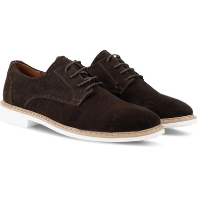 GERARDINO Мъжки обувки от естествен велур - Кафяви 3011 (1011_Кафяво)