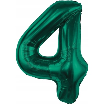 Grabo CH-B8B4 Fóliový balón smaragdovo zelený číslo 86 cm 4