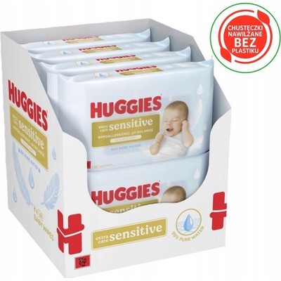 HUGGIES Vlhčené obrúsky extra care sensitive single 48 ks