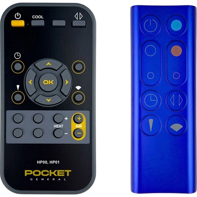 General DYSON HP00, HP01 blue - дистанционно управление дубликат МАГНИТНО (HP00, HP01 blue)