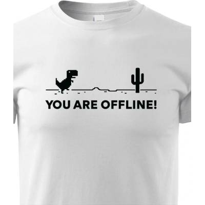 Dětské tričko You are Offline BíláCanvas Dětské tričko Bezvatriko.cz 1