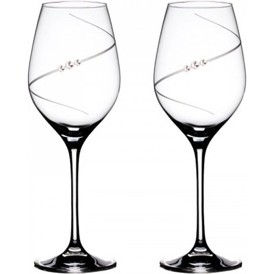 Bohemia Crystal Sklenice na bílé víno přátelská souprava Silhouette 2 ks 360 ml