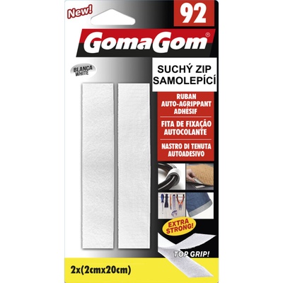 GomaGom suchý zip GG 2cmx20cm bílý
