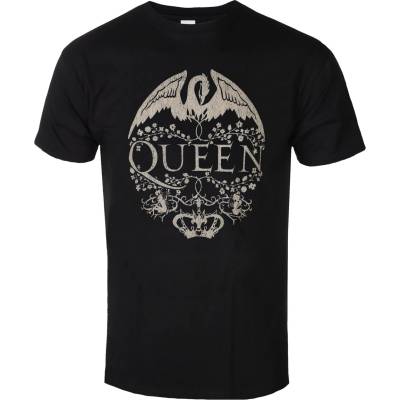 NNM мъжка тениска Queen - Floral Crest - черна - 50769600
