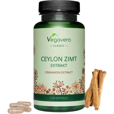 Vegavero Ceylon Zimt Extrakt [120 капсули]