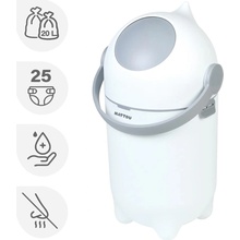 Nattou Kôš na plienky Dropy White 27 cm