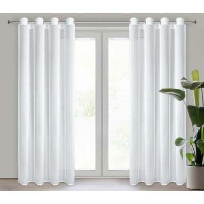 ZÁCLONA TINA 140X270 CM BIELA