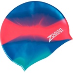Zoggs Детска шапка за плуване Zoggs Kid's Silicone Cap Multi Colour Swim cap - Blue / Red - размер One Size (581-0197-0111)