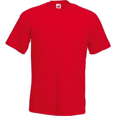 Fruit of the Loom Super Premium T krátký rukáv Červená