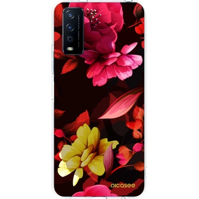Pouzdro Picasee silikonové Vivo Y11s Dark Peonny čiré