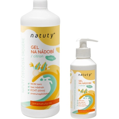 Natuty Gel na nádobí bez vůně 250 g