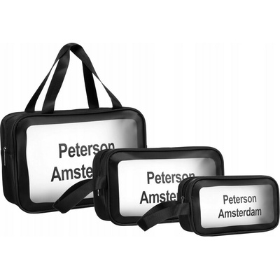 Peterson kosmetická taštička PTN kos-3W1-6207 BLA černá