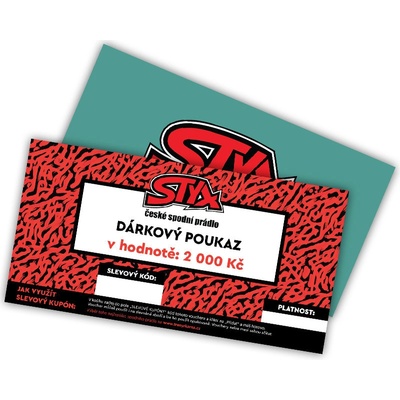 Elektronický voucher Styx 2000,- zaslání pouze e-mailem uni